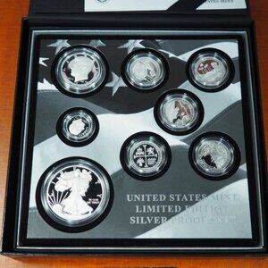 2019 S PROOF SILVER EAGLE LIMITED EDITION PROOF SET OGP only 48,417 sets made!!
